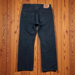 Levi’s 501 XX Jeans Herren 40 x 32 schwarz Denim gerades Bein Knopfleiste Grunge Y2K - Bild 1 von 14