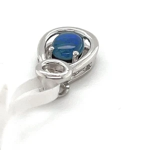 925 Sterling Silver Pendant with a 7x5mm Opal Triplet - Picture 1 of 8