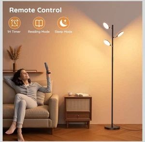 Dimmable Standing Light 4 Color Temperature, 3 Rotatable LED Tree Floor Lamp - Picture 1 of 12