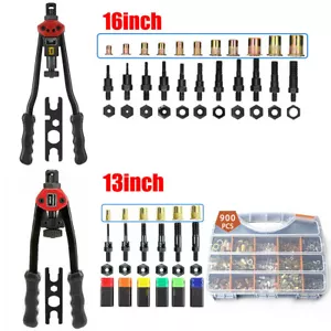 Nietpistole Kit Nietmutter Gewinde Einstellung Werkzeug Mutter Setter NutSert metrisch SAE Nieten - Bild 1 von 6