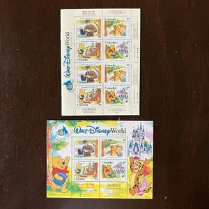 CANADA WALT DISNEY WORLD WINNIE THE POOH STAMP BOOKLET AND SOUVENIR SHEET MINT - Picture 1 of 7