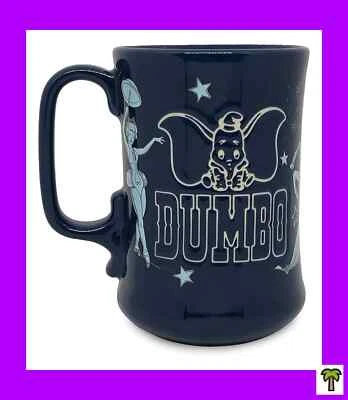 🌴 Taza Legado Dumbo Parques Disney 80 Aniversario Cerámica Elefante Volador NUEVA Foto 1 de 4