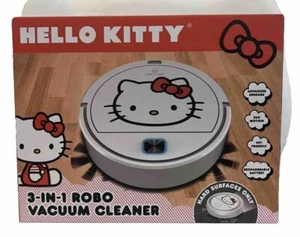 NIB Sanrio Hello Kitty 3-in-1 Robo Robot Vacuum Cleaner Sweeps Mops White RARE - Picture 1 of 6