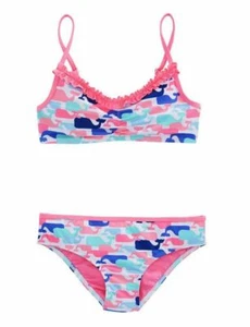 NWT Vineyard Vines Girls Party Whale Print Bikini Top & Bottom Set Sizes 2T 3T - Picture 1 of 1