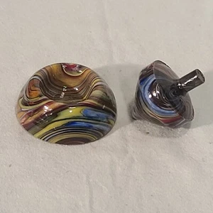 ANDY DAVIS, Glaskunst Kreisel & Sockel, Megans Run (?), #338C - Bild 1 von 9