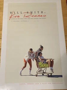 King Richard (2021) Theatrical Poster DS 27x40 Will Smith, Williams Sisters - Picture 1 of 2