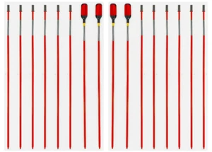 16-Pack 46" Driveway Snow Stakes Safety Markers Fluorescent w/4 360° Reflectors - Picture 1 of 10