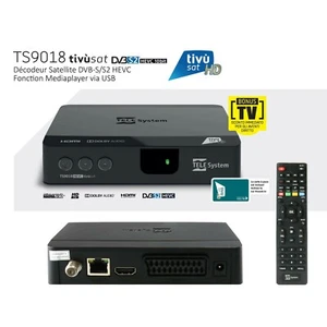 Pack Tivùsat Récepteur SAT HD - TELE System TS9018HEVC + Carte Tivùsat HD - Foto 1 di 8