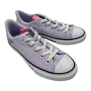 Girl's Converse A10394F CTAS Rave Ox Purple Sneaker Size Youth 3 NIB - Picture 1 of 7