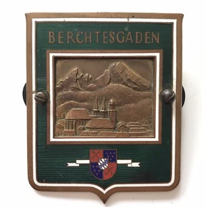 European Car Grill Badge BERCHTESGADEN Germany Emblem Texas Estate RARE VINTAGE - Picture 1 of 4