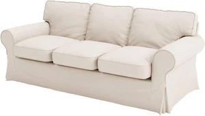 7-teilige Baumwollsofa Schonbezug Set - passt nur für Ikea Ektorp 3,5-Sitzer Sofa - Bild 1 von 6