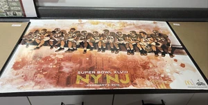 McDonald's NFL SUPER BOWL XLVIII 2014 POSTER BRONCOS SEAHAWKS - Picture 1 of 5