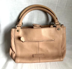 WOMENS DEBENHAMS COLLECTION LEATHER PINK HANDBAG - Picture 1 of 3