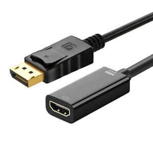 DisplayPort DP Male To HDMI Female Cable Adapter Converter For 1080P HDTV PC