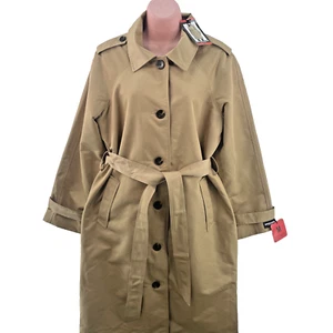 Scotch & Soda Women’s Belted Trench Coat, Size M, Sand - Picture 1 of 18
