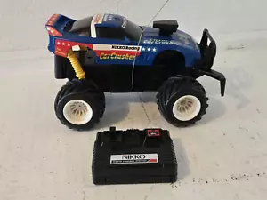 Nikko RC Corvette Car Crusher Racing Team with Remote Blue *READ* - Picture 1 of 20