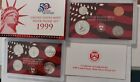 1999 U.S. Mint Silver 9 Coin Silver Proof Set With Box & Coa