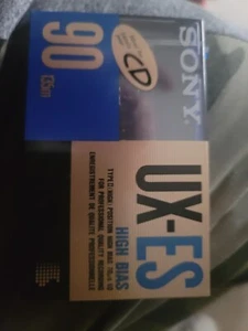 SONY  UX-ES    90    TYPE II    BLANK CASSETTE TAPE (1) (SEALED) - Picture 1 of 4