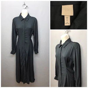 H&M schwarz geknöpftes Shirt Kleid UK 4 EUR 32 US 0 - Bild 1 von 12