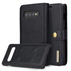 Luxury Genuine Leather Wallet With Viewing Stand And Card Slots For Samsung S10
