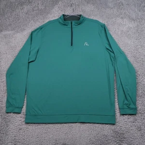 Rhoback 1/4 Zip Pullover Herren Large Grün Performance Golf Stretch Quarter - Bild 1 von 23
