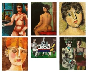 Franco Gentilini - 6er Set Original Lithographien - signiert - Bild 1 von 11