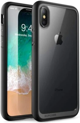 SUPCASE for iPhone XS & iPhone X, Protective Clear Case Hybrid Bumper Back Cover - Image 1 of 4
