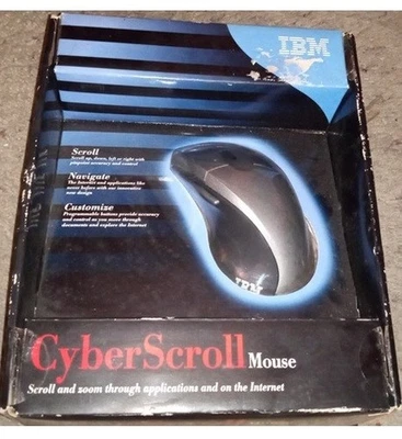 IBM Mouse  Cyberscroll Mouse Rare BRAND NEW - Image 1 of 2