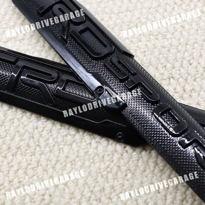 3D Raised Glossy Black Door Fender Side Badge For Tacoma Sport Emblem Nameplates Foto 1 de 4
