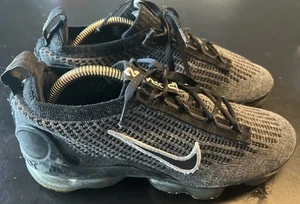 Nike Vapormax 2021 Flyknit GS Black Anthracite DB1550-001 Size 6.5Y Women’s 8 - Picture 1 of 6
