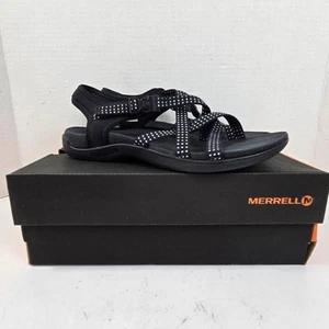 Merrell District Muri Lattice Black Comfort Strappy Sandals J90558 Women's 7 NIB - Picture 1 of 14