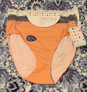 Set Of 3 St. Eve #S164042P3 Everyday Comfort Cotton Hi-Cut Panties Medium New - Picture 1 of 7