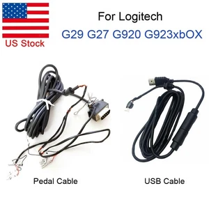 US Original Pedal Cable USB Wire for Logitech G29 G27 G920 G923xbOX Steer Wheel - Picture 1 of 8