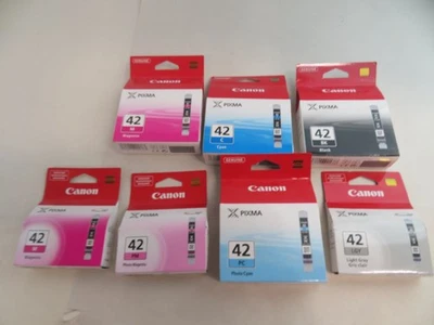 Genuine Canon CLI-42 Ink Cartridge for Pixma PRO-100/100S LOT OF 7 - Image 1 of 4