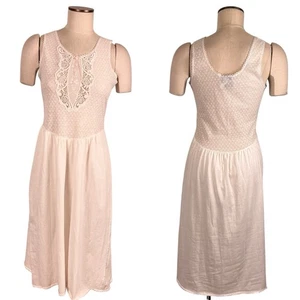 VTG Lily of France for Lord & Taylor Medium White Sweet Feminine Nightgown Slip - Picture 1 of 8