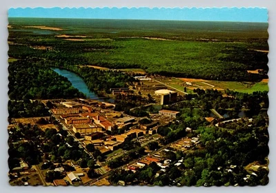 Aerial View Northeast Louisiana University Monroe LA Vintage Postcard - Image 1 of 2
