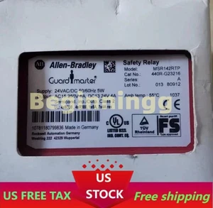 Nuovo relè di sicurezza Allen-Bradley MSR1 42RTP 440R-G23216 440RG23216 negli Stati Uniti tasse gratuite - Foto 1 di 2