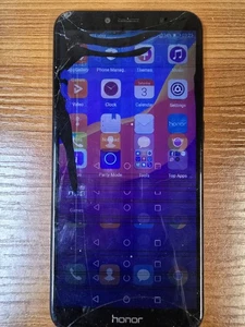 Huawei Honor 7a 16GB Black (Unlocked) Smartphone Screen Damage - Picture 1 of 8