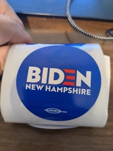 PEGATINA SOLAPA CAMPAÑA OFICIAL Joe Biden New Hampshire (azul)) 2,25" - Imagen 1 de 1