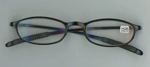 Anteojos + 4 lectores sin gafas de fuerza 5 1/4" de ancho x 1 1/16" de alto llantas negras - Imagen 1 de 2
