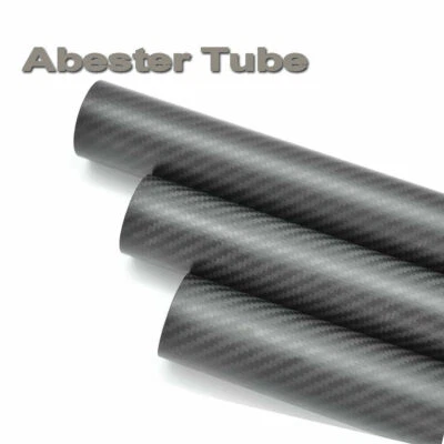 Carbon Fiber Tube OD 20mm 21mm 22mm 23mm 25mm 26mm 28mm 29mm 30mm x 500mm 2pcs - Image 1 of 4