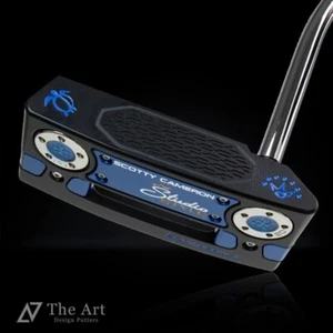 SCOTTY CAMERON 2025 Studio Style Square Back Hawaiian Honu M Art Black Blue - Picture 1 of 14