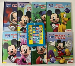 Disney's Mickey Mouse Clubhouse Electronic Me Reader Story Reader & 8 Books Used - Picture 1 of 7