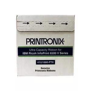 PRINTRONIX 41U1680-PTX LLC 6500 ULTRA CAPACITY SPOOL RIBBON 6 PACK. YIELDS 81M - Picture 1 of 1