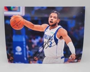 JADEN HARDY DALLAS MAVERICKS STAR ROOKIE SIGNED 8X10 PHOTO UG COA LUKA - Picture 1 of 3