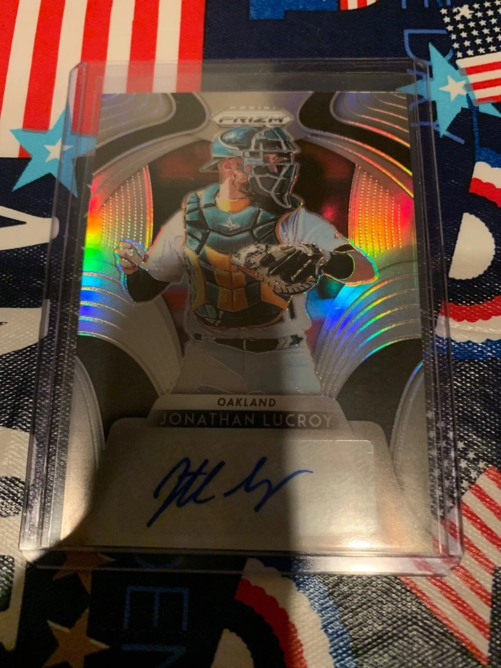 2019 Panini Prizm JONATHAN LUCROY VETERAN PRIZM AUTO ROOKIE A'S - Image 1 of 2