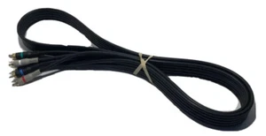 RCA COMPONENT VIDEO CABLE WITH AUDIO 5 RED GREEN BLUE Gray - Picture 1 of 12