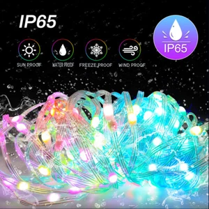 Tira de cadena de luces LED coloridas de 10 m 5 V barra de cinta USB con controlador IR IP65 - Imagen 1 de 13