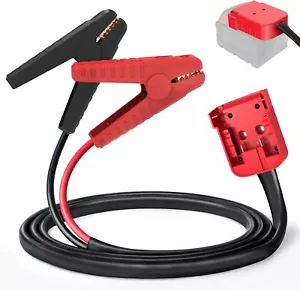 Jumper Cables for Car with Adapter for Milwaukee Battery 8AWG 5.9FT Auto Booster - Picture 1 of 6