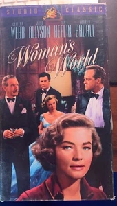 Woman's World (VHS) 1954 comedy stars Lauren Bacall and June Allyson - Picture 1 of 1